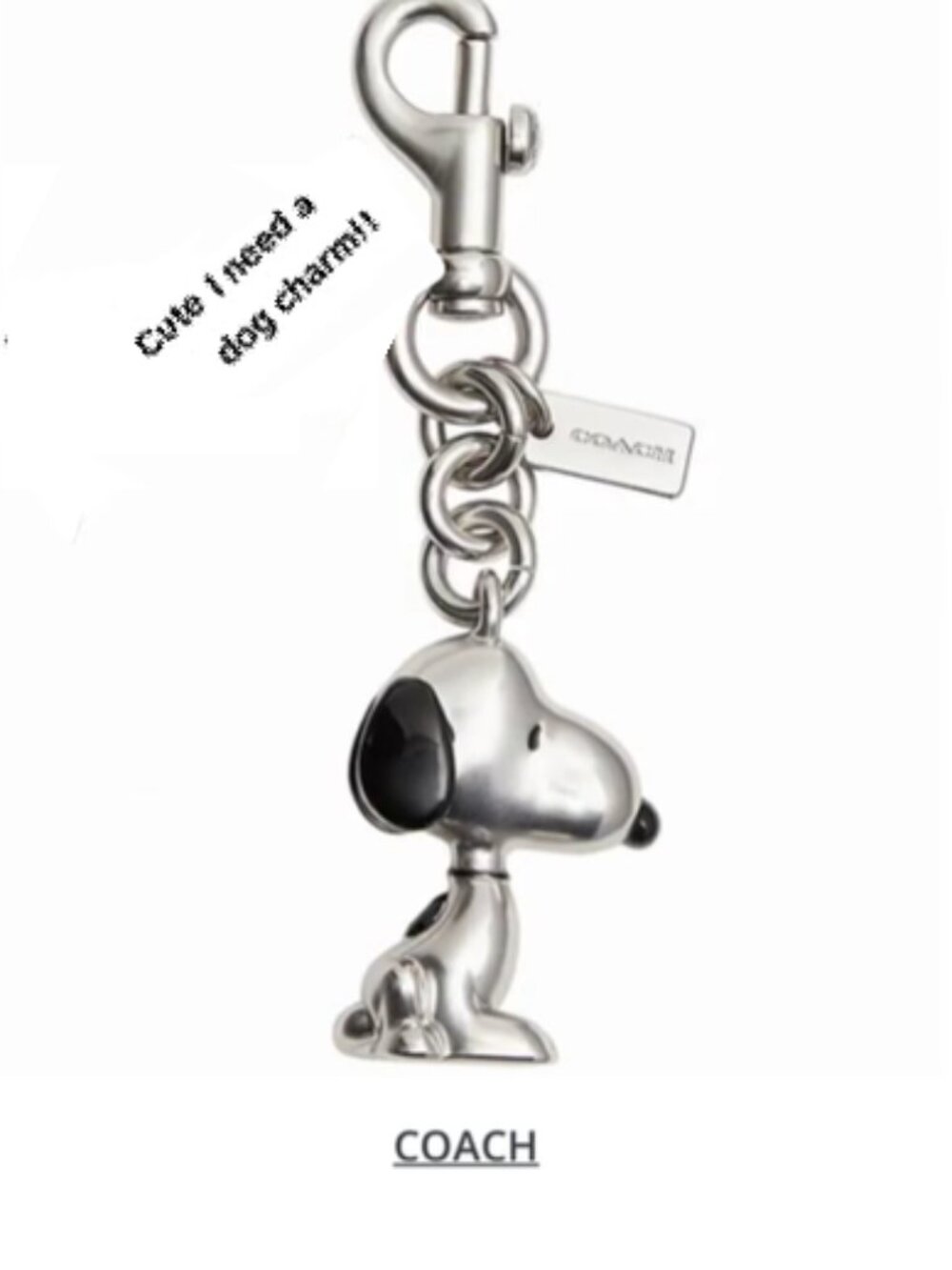Coach X Peanuts Snoopy Bag Charm CBH28